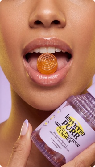 AI ad creative for Lemme Purr gummy vitamins